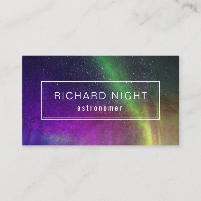 Cartes de visite astronomiques personnalisés (Devant)