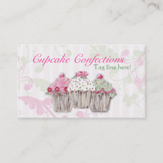 Cartes de visite attrayants de petit gâteau