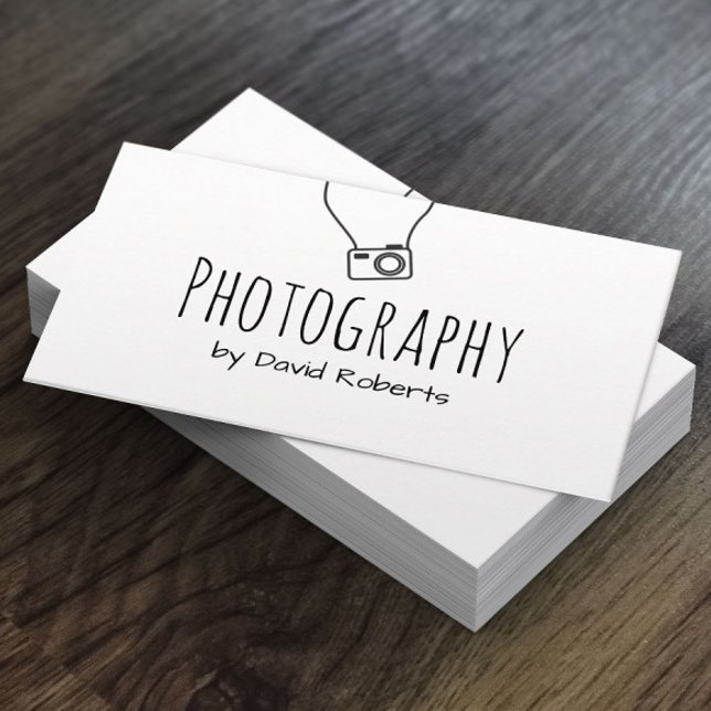 Cartes de visite au design manuscrit sur la photog (Créateur téléchargé)