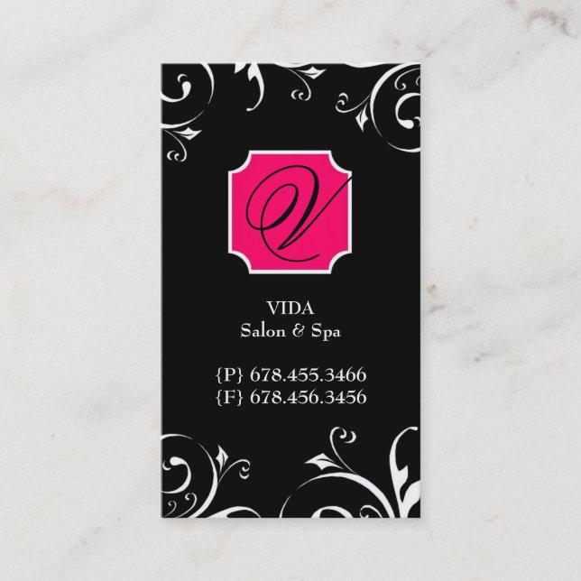 Cartes de visite audacieux (Devant)