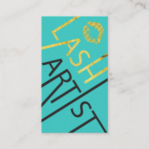 Cartes de visite audacieux d'artiste de maquillage