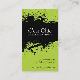 Cartes de visite audacieux de salon