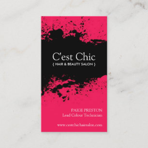 Cartes de visite audacieux de salon