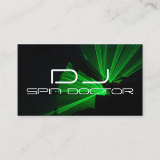 Cartes de visite audacieux modernes du DJ