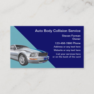 Cartes de visite automatiques de collision