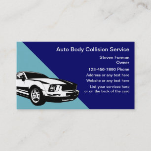 Cartes de visite automatiques de collision