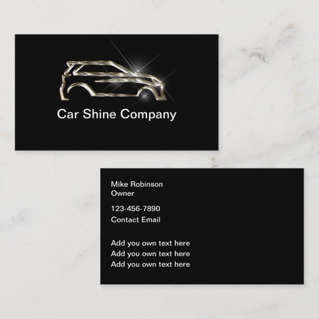 Cartes de visite Automobile Classique Et Cool Nouv (Devant / Derrière)