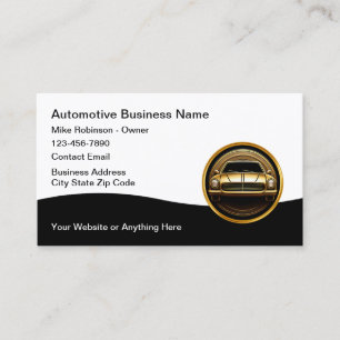 Cartes de visite automobiles brillants