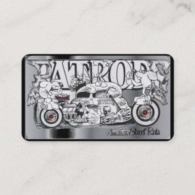 Cartes de visite automobiles classiques (Devant)