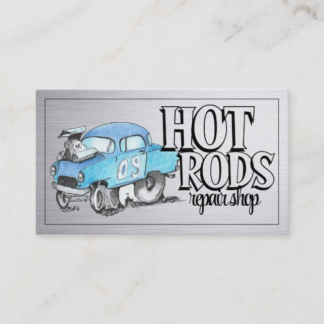 Cartes de visite automobiles Hot Rods (Devant)