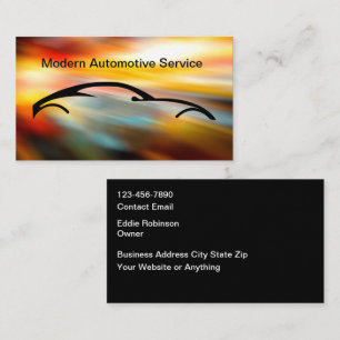 Cartes de visite automobiles modernes et uniques