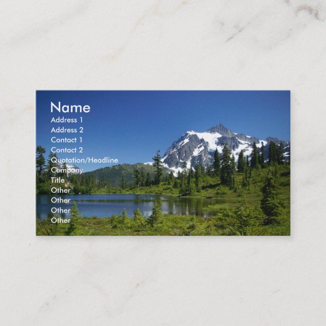 Cartes de visite avec photo (Devant)