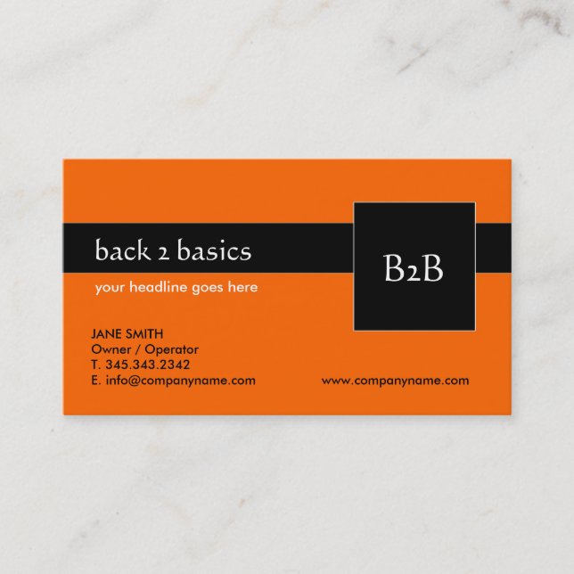 Cartes de visite - B2B (Devant)
