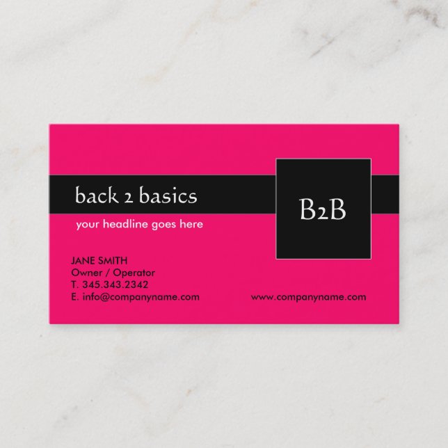Cartes de visite - B2B (Devant)