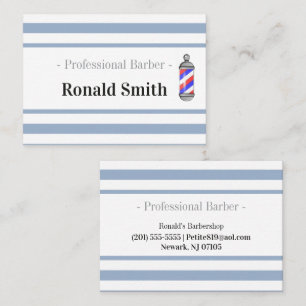 Cartes de visite, Barbier du salon de coiffure à r