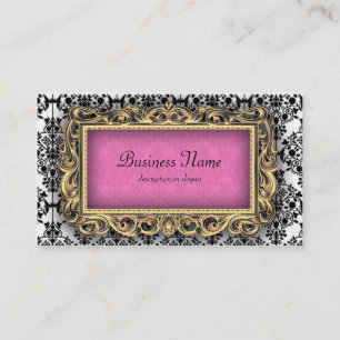 Cartes de visite Baroque Rose Fancy Damas