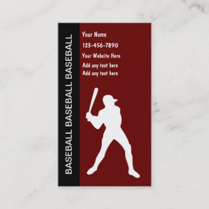 Cartes de visite baseball