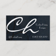 Cartes de visite Black Canvas
