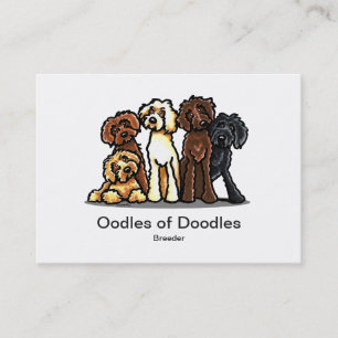 Cartes de visite blancs d'animal familier