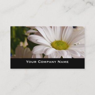 Cartes de visite blancs de coutume de fleur de