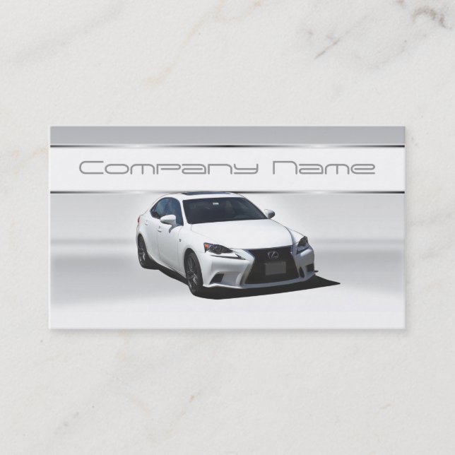 Cartes de visite blancs de Lexus (Devant)