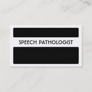 Cartes de visite blancs noirs de PATHOLOGISTE de