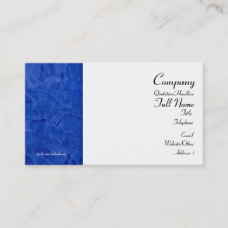 Cartes de visite bleu toscan