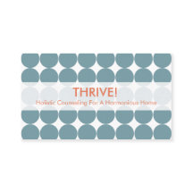 Cartes de visite bleus de point