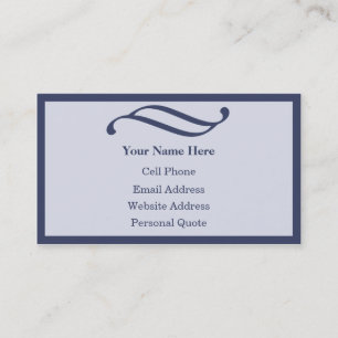 Cartes de visite bleus professionnels