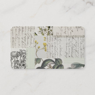 Cartes de visite botaniques françaises