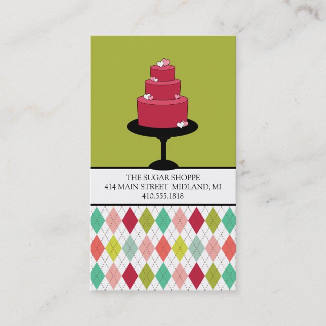 Cartes de visite boulangerie ou pâtisserie (Devant)