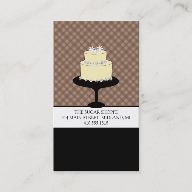 Cartes de visite boulangerie ou pâtisserie (Devant)