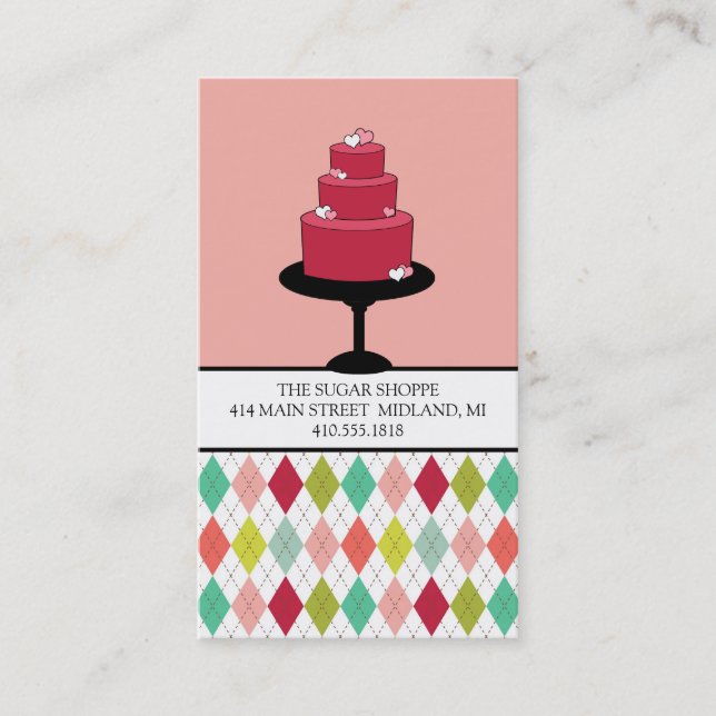 Cartes de visite boulangerie ou pâtisserie (Devant)