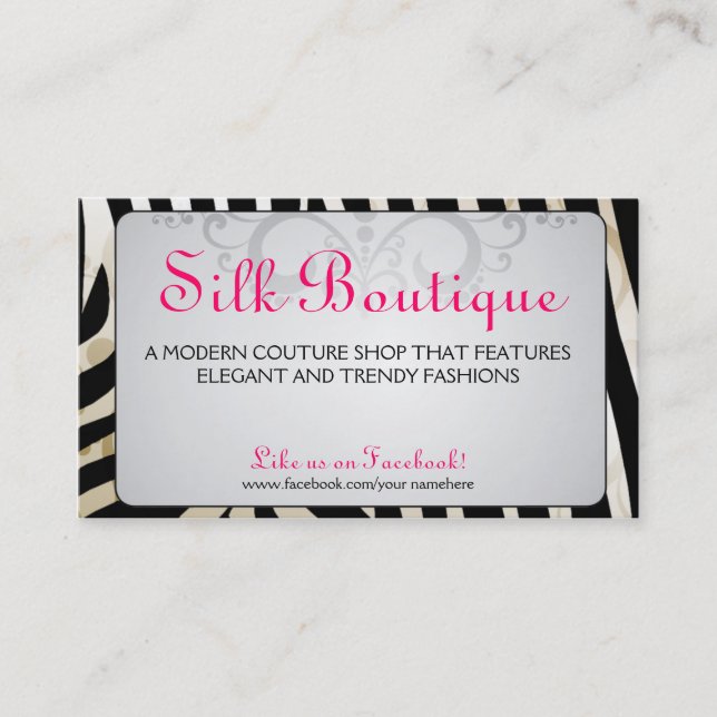 Cartes de visite Boutique-Chics de Flourish de (Devant)