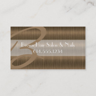 Cartes de visite Brown de styliste de coloriste de