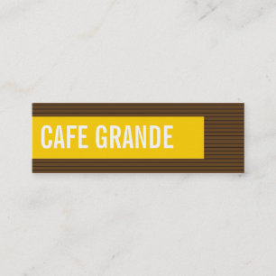 cartes de visite > café grand [chocolat : jaune]
