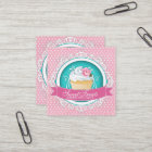 Cartes de visite carrés chics et élégants de petit