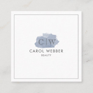 Cartes de visite carrés d'aquarelle