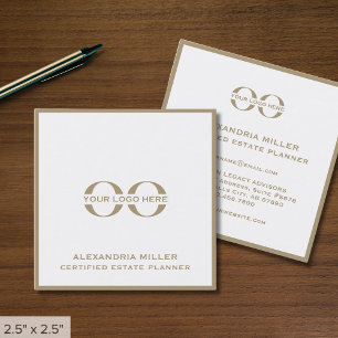 Cartes de visite Carrés minimalistes avec logo per