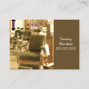 Cartes de visite, Cartes de visite Barbershop