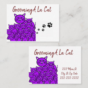Cartes de visite, Cartes de visite pour Toilettage