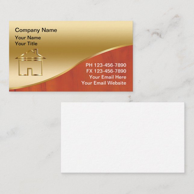 Cartes de visite charpentiers (Devant / Derrière)