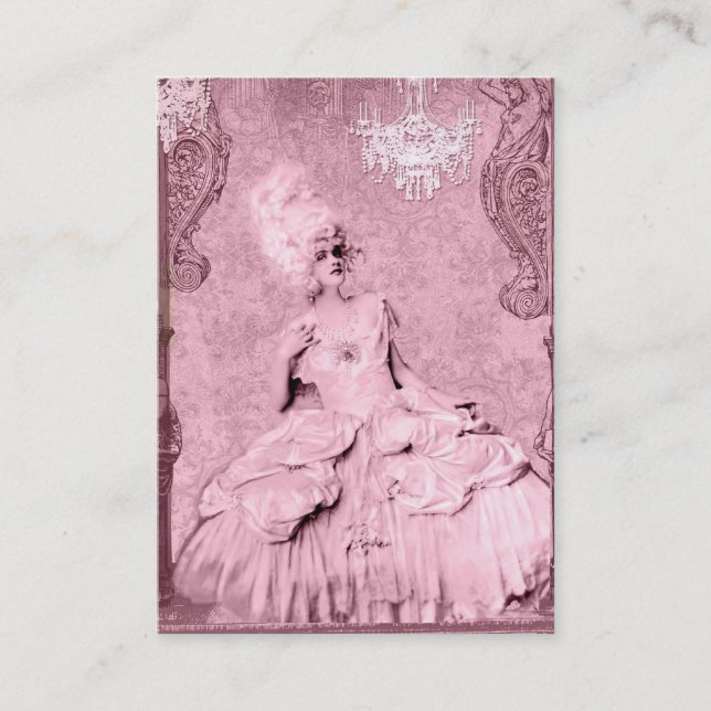 Cartes de visite chics de couture de Marie (Devant)