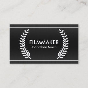 Cartes de visite chics de lauriers de film pour