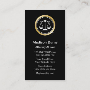 Cartes de visite chics de mandataire