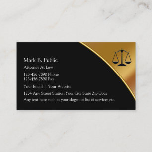 Cartes de visite chics de mandataire