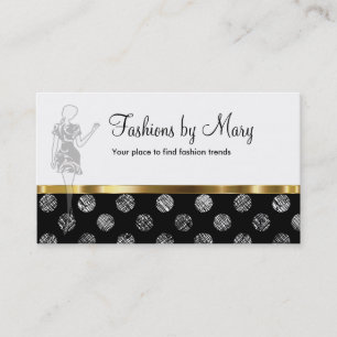 Cartes de visite chics de mode