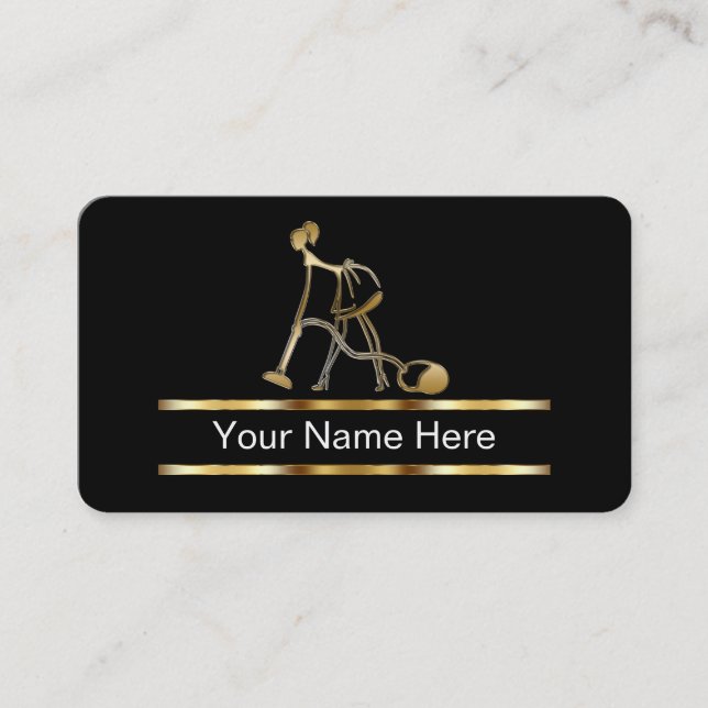 Cartes de visite chics de nettoyage (Devant)