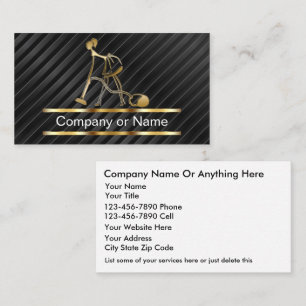 Cartes de visite chics de nettoyage