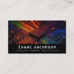 Cartes de visite Circuit imprimé Arc-en-ciel High